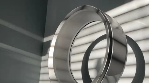 Fan Rotating With Abstract Shadows and Light Stock Footage 140150564