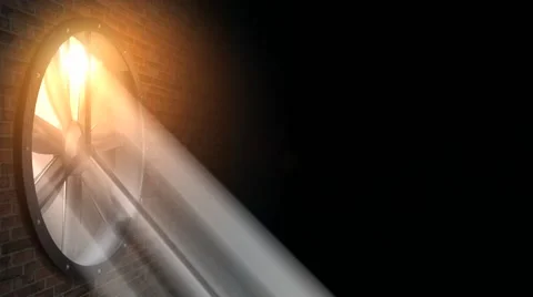 Fan rotating in sunlight Stock Footage 41141418