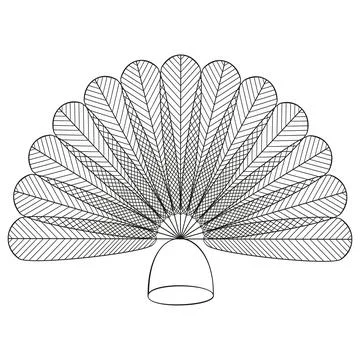 Fan-shuttlecock Иллюстрация