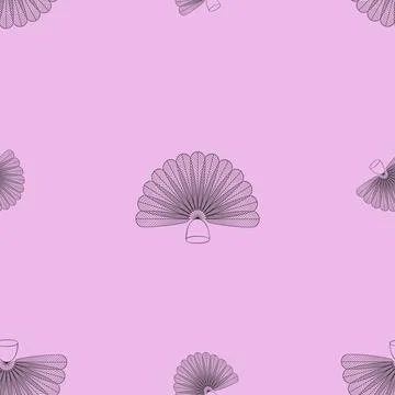 Fan-shuttlecock pattern Иллюстрация