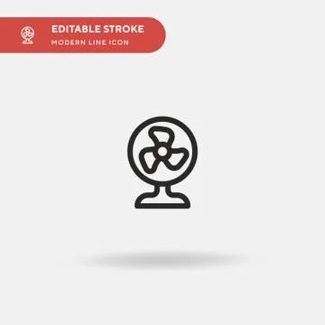 Fan Simple vector icon. Illustration symbol design template for web mobile UI Stock Illustration