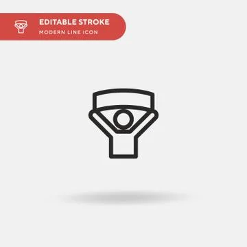 Fan Simple vector icon. Illustration symbol design template for web mobile UI Stock Illustration