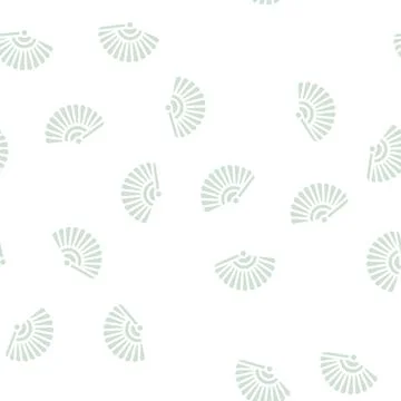 Fan spain glyph vector seamless pattern Illustrazione stock