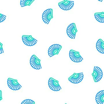Fan spain vector seamless pattern Stock Illustration