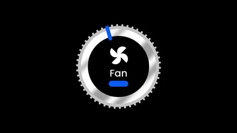 Fan Speed Control Dial Stock Footage 335591717