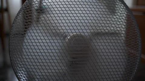 Fan spinning in slow motion Stock Footage 339959592