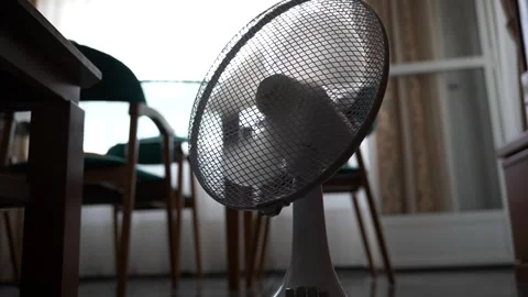 Fan spinning in slow motion Stock Footage 339959610