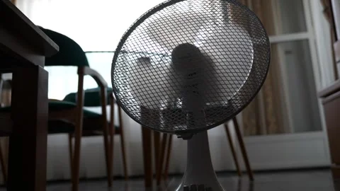 Fan spinning in slow motion Stock Footage 339959614
