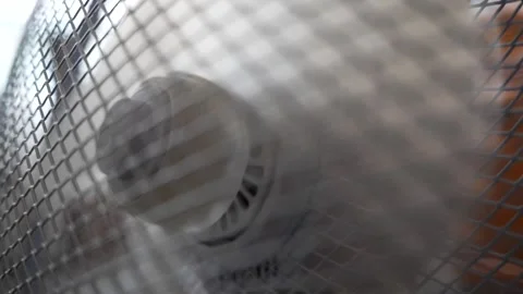 Fan spinning in slow motion Stock Footage 339959646