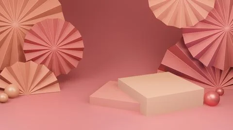 Fan stage background Illustrazione stock