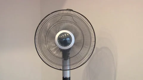 Fan Starts Rotating Sideways Video stock 42483755