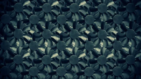 Fan turbine behind a dark surface. Animation. Stock Footage 25507904