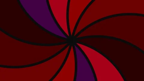 Fan of various colors in the shape of a circular spiral that rotates clockwise. Stock-Footage 119930714