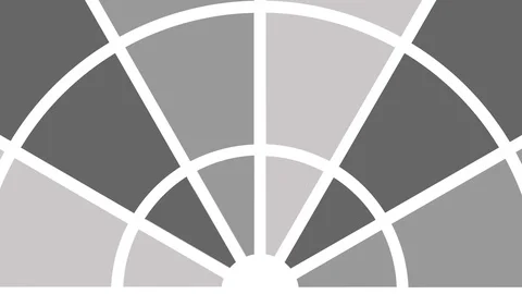 Fan of various colors in the shape of a circular spiral that rotates clockwise. Video stock 120148335