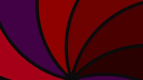 Fan of various colors in the shape of a circular spiral that rotates clockwise. Video stock 123825897