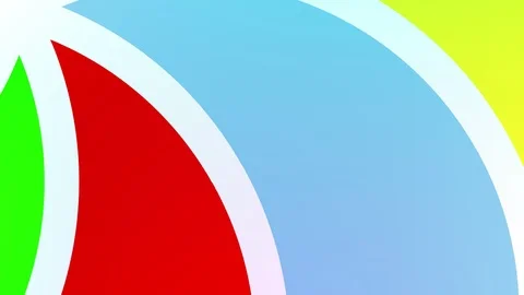Fan of various colors in the shape of a circular spiral that rotates clockwise. Stock Footage 124474852