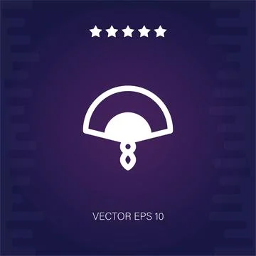 Fan vector icon Illustrazione stock