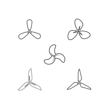 Fan vector illustration icon Template Stock Illustration