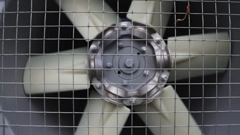 Fan of the ventilation system rotates Stock Footage 168356446