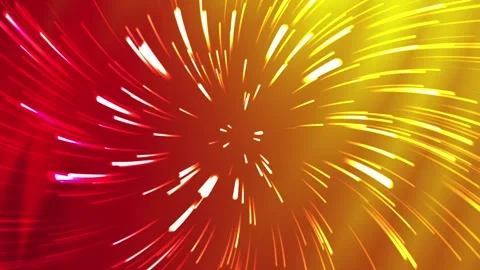 Fancy abstract yellow red background  light streaks radiate outward creating a Stock Footage 297338997