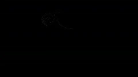 Fancy Animated Decorative Corner with Alpha Video stock 864020