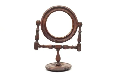 Fancy antique mirror Stock Photos