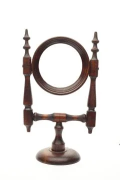 Fancy antique mirror Stock Photos