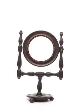 Fancy antique mirror Stock Photos