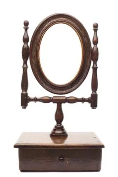 Fancy antique mirror Stock Photos