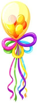 Fancy balloons in many colors Stock Illustration