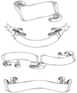 Fancy Banners Set Stock Illustration