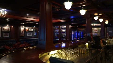 Fancy Bar interior Stock Footage 55248620