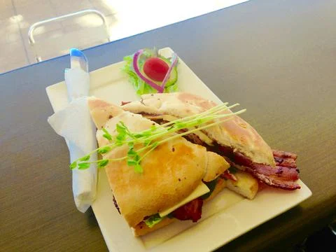 Fancy BLT sandwich Stock Photos