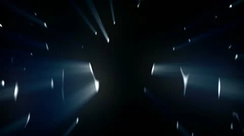Fancy Blue And White Rays Of Light Vídeo Stock 11358329