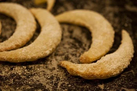 Fancy Brazilian Tapioca chips. Flatbread made from cassava. Food background. Stock Photos