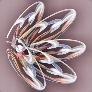 Fancy bright abstract pattern with oval shapes Stock Illustration