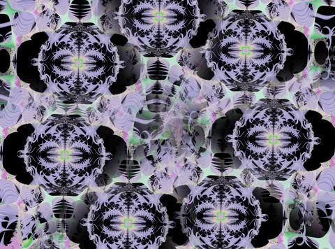 Fancy bright abstract pattern with oval shapes Illustrazione stock