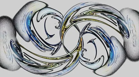 Fancy bright abstract pattern with oval shapes Stock Illustration