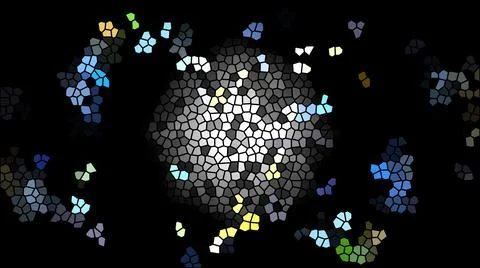 Fancy bright abstract pattern with oval shapes Stock Illustration