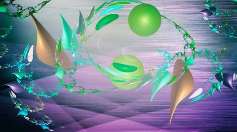 Fancy bright abstract pattern with oval shapes Stock Illustration