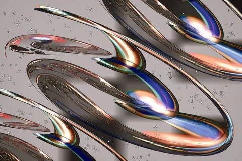 Fancy bright abstract pattern with oval shapes Abstract image with fancy p... Foto stock