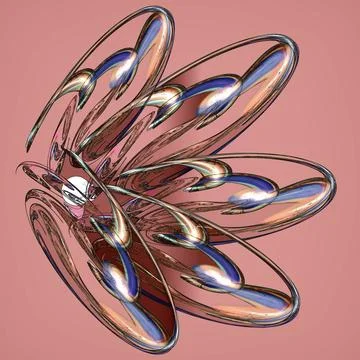 Fancy bright abstract pattern with oval shapes Abstract image with fancy p... Foto stock
