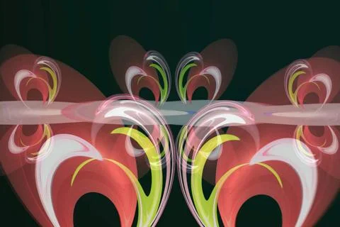 Fancy bright abstract pattern with oval shapes Abstract image with a whims... Foto stock