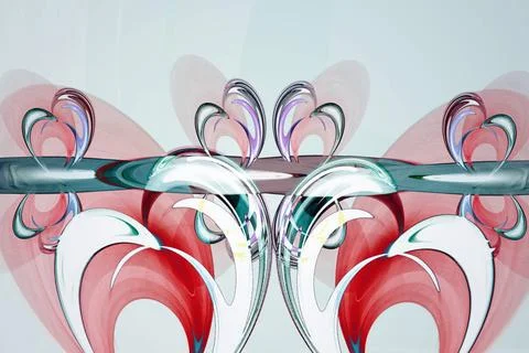 Fancy bright abstract pattern with oval shapes Abstract image with a whims... Stock Photos