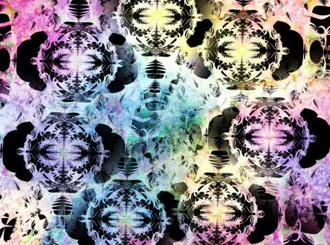 Fancy bright abstract pattern with oval shapes Abstract image with fancy p... Foto stock
