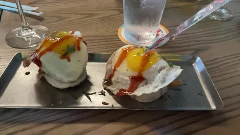 Fancy brunch meal Vídeos de archivo 180519046