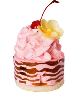 Fancy cake(clipping path included) Stock Photos
