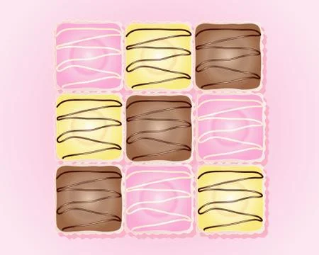 Fancy cakes Illustrazione stock