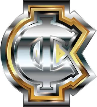 Fancy cent symbol Stock Illustration