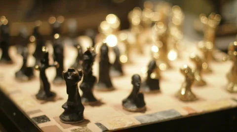 Fancy Chess board Stock Footage 744074